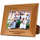 4" x 6" Red Alder Engraved Wooden Award Frame