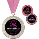 2-3/4" Custom GGM Award Medal With Grosgrain Neck Ribbon