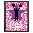 8" x 10" Custom Black Plaque With Full Color Imprint