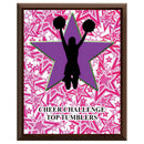 7" x 9" Custom Cherry Plaque With Full Color Imprint