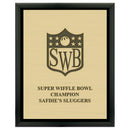 7" x 9"  Award Plaque - Black w/ Engraved Plate