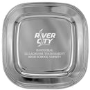 11" Silver Square Award Tray