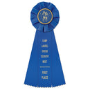 4" Empire 3 Rosette Award Ribbon