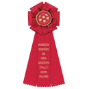 4" Beauty 3 Rosette Award Ribbon